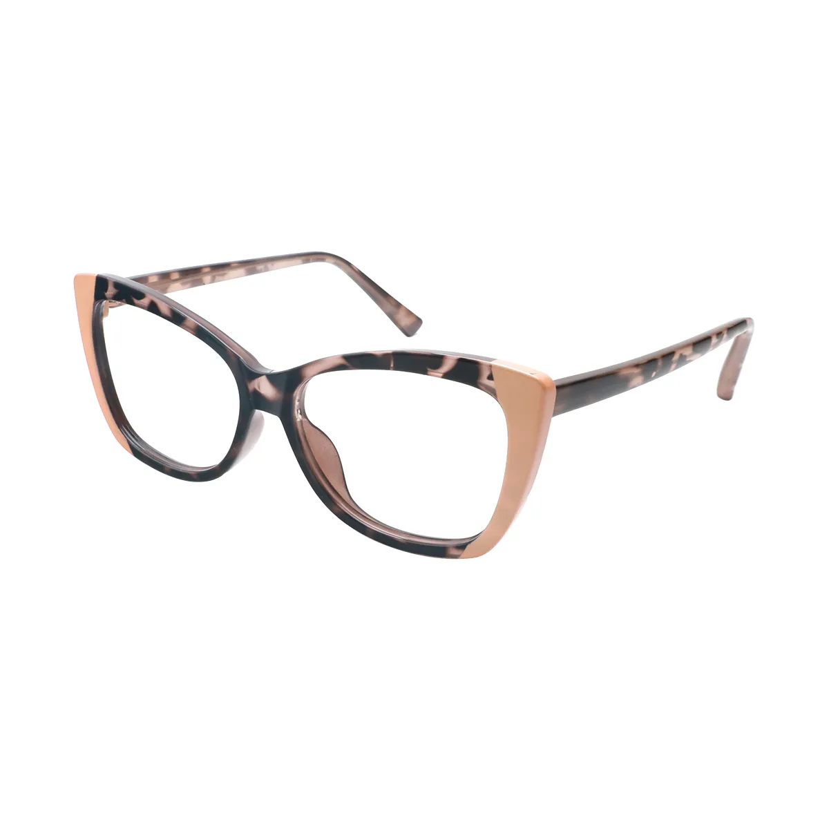 Devin - Cat-eye Brown Glasses for Women