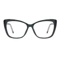 Devine - Cat-eye Black Glasses for Women