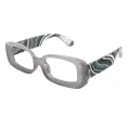 Bian - Rectangle Grey Glasses for Women