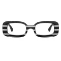 Bian - Rectangle Pattern Glasses for Women