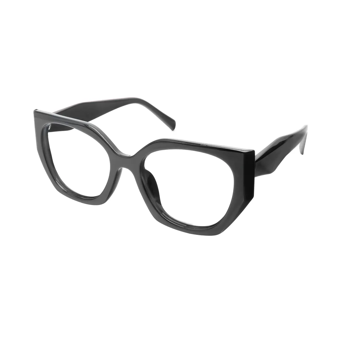 Herring - Geometric Black Glasses for Women - EFE