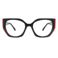 Herring - Geometric Red Glasses for Women