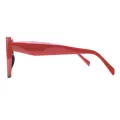 Herring - Geometric Red Glasses for Women