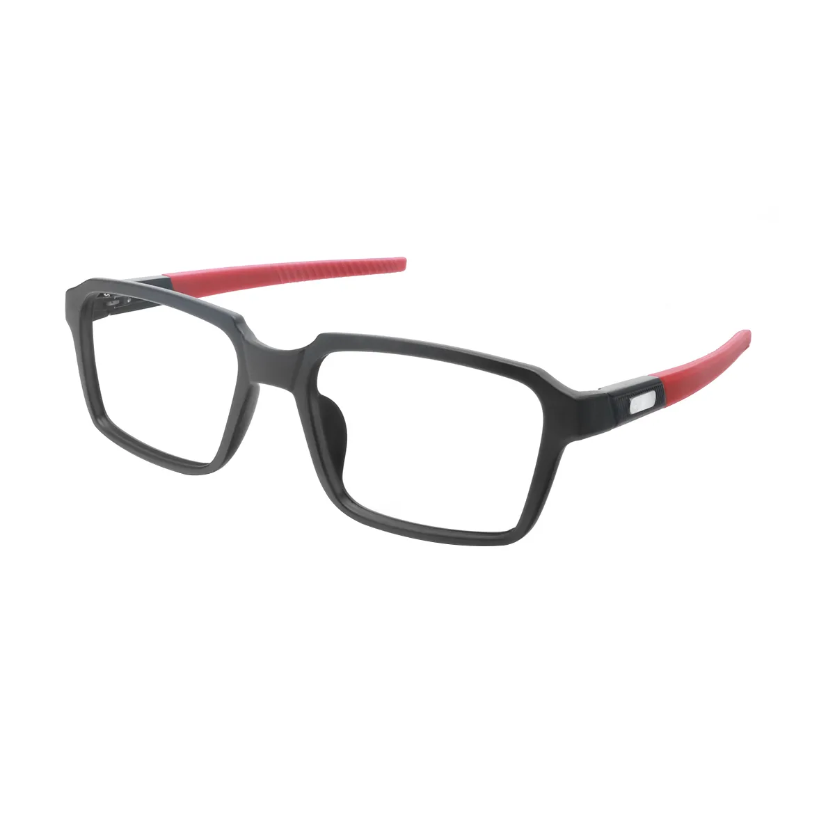 Elmo - Square Red Glasses for Men & Women