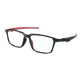 Valentin - Rectangle Red Glasses for Men & Women