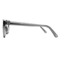 Tharp - Oval Gray Glasses for Men & Women