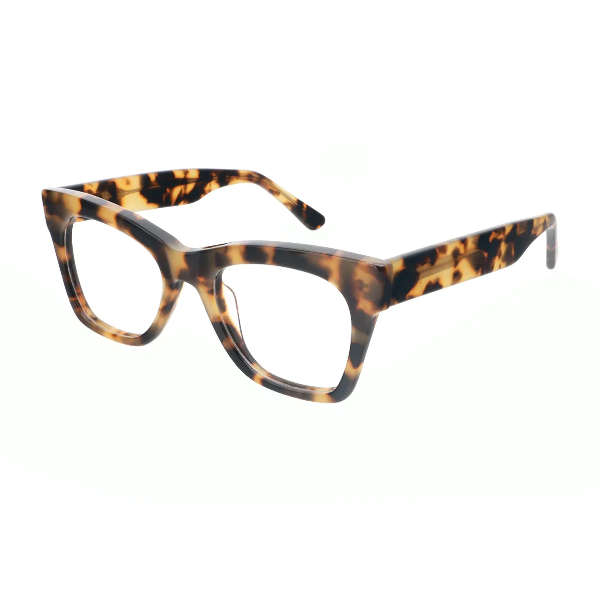 Fashion Cat-eye Brown Glasses for Women
