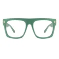 Andrews - Square Green Glasses for Women