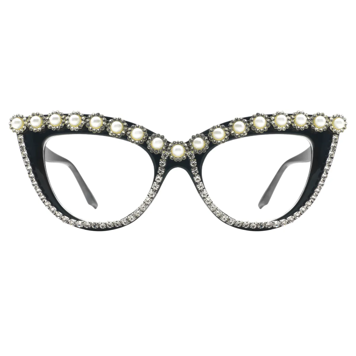 Fashion Cat-eye Gold-Silver  Eyeglasses for Women