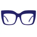 Gayle - Square Blue Glasses for Women