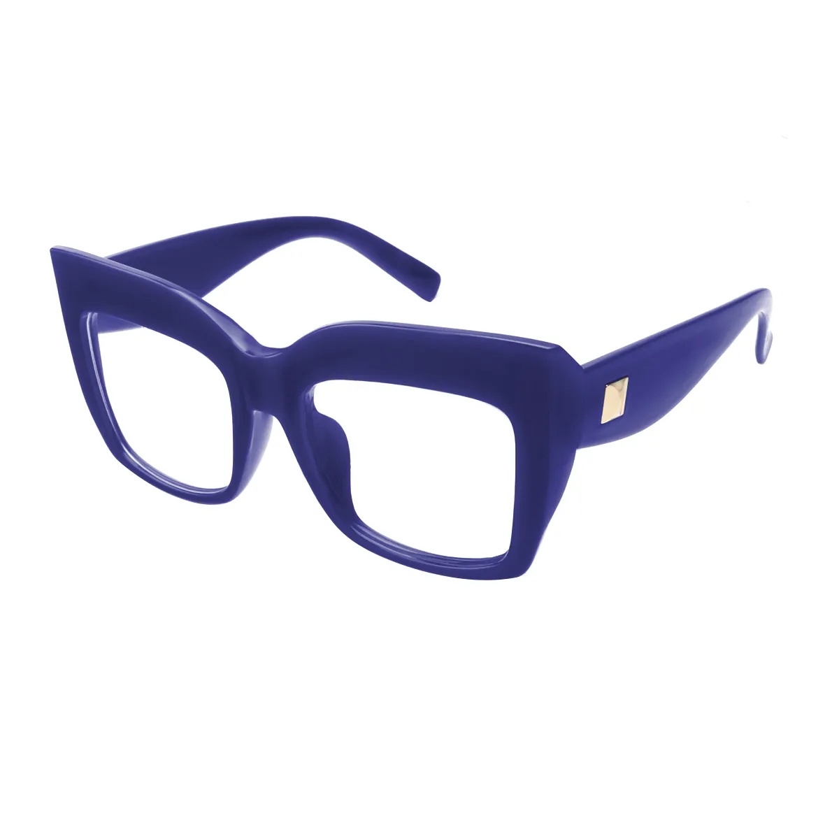 Gayle - Square Blue Glasses for Women