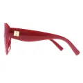 Gayle - Square Red Glasses for Women