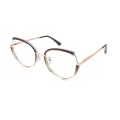Valery - Round Brown Glasses for Women