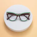 Cathy - Cat-eye Green Glasses for Women