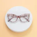 Cathy - Cat-eye White-Demi Glasses for Women
