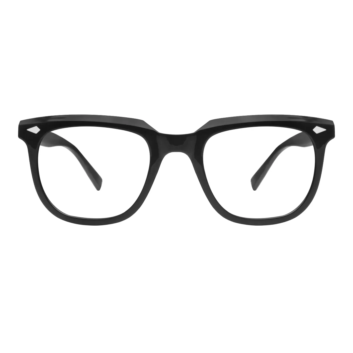 Fashion Rectangle Black  Eyeglasses for Women & Men