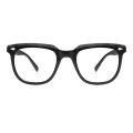 Rouse - Square Black Glasses for Men & Women