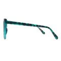 Bettina - Square Tortoiseshell-Green Glasses for Women