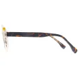 Rosina - Geometric Tortoiseshell-Transparent Glasses for Women