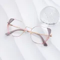 Atlee - Geometric Purple-Pink Glasses for Women