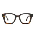 Vinyl - Square Tortoiseshell Glasses for Men & Women