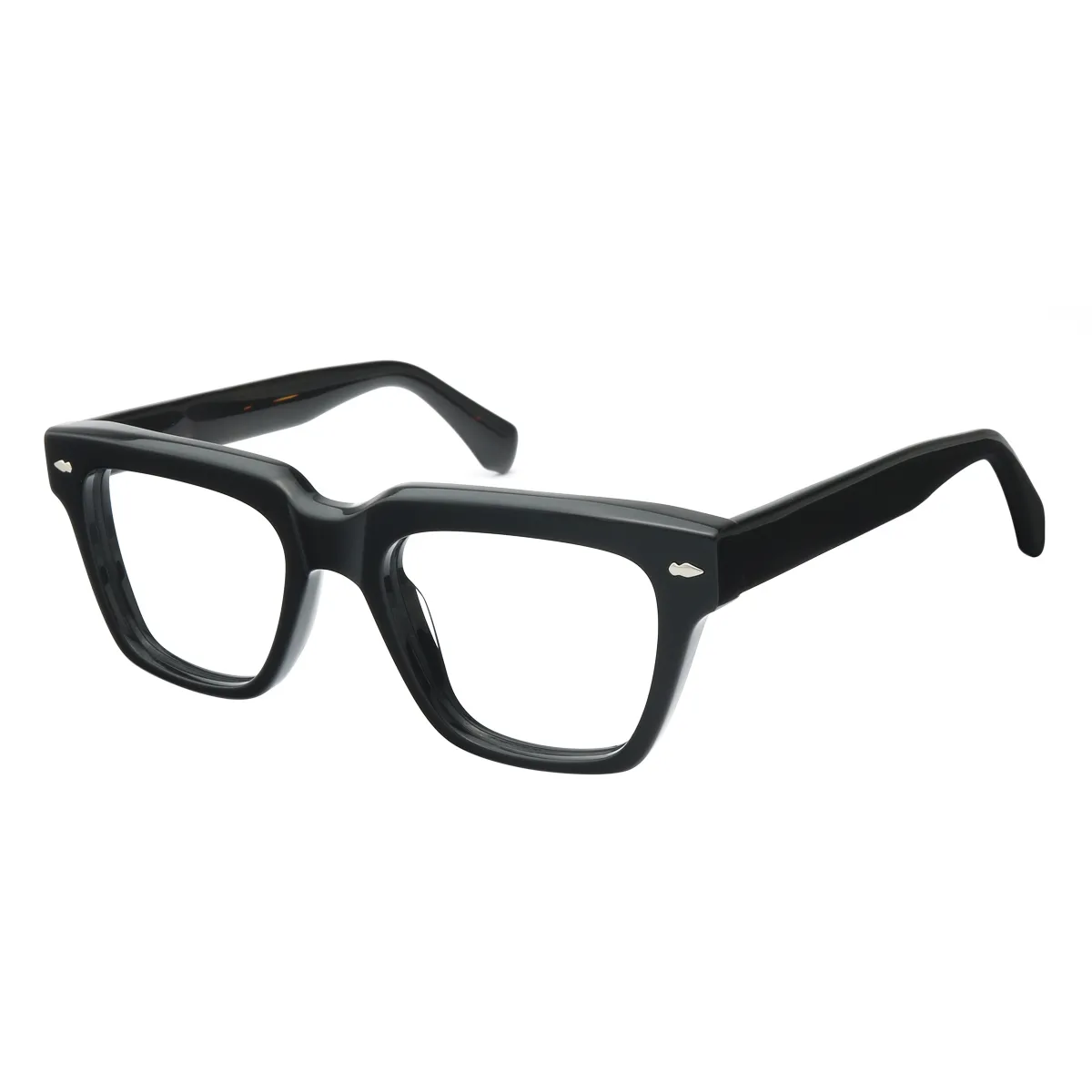 Harlowe - Square Black Glasses for Men & Women - EFE