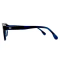 Hollie - Square Blue Glasses for Men & Women