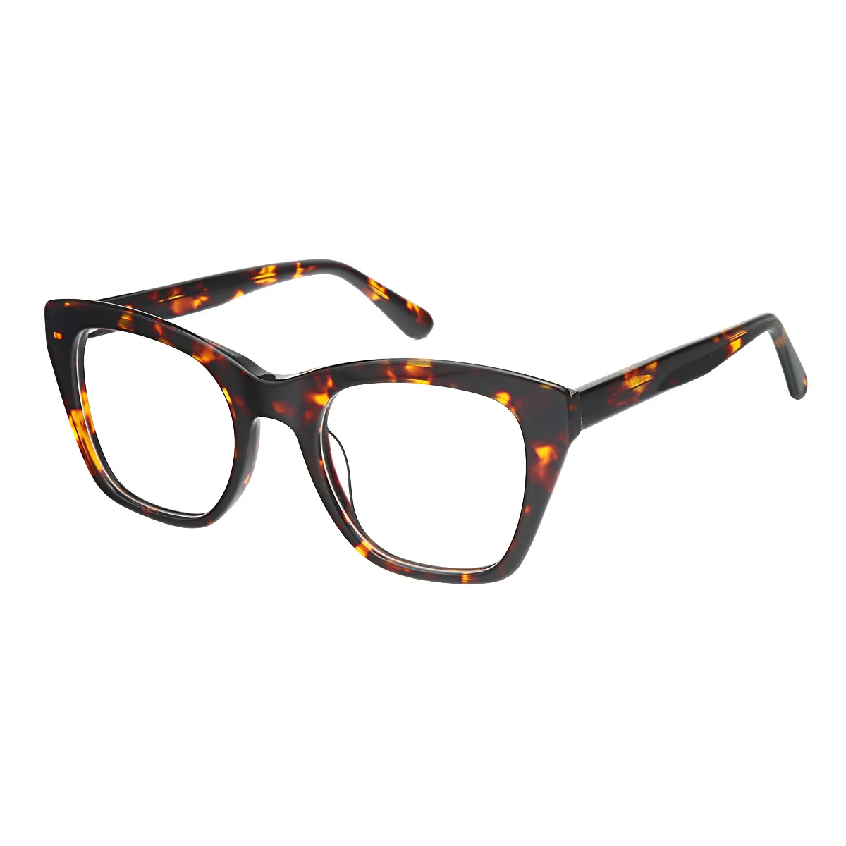 Hadley - Square Tortoiseshell Glasses for Men & Women - EFE