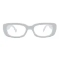 Dieppe - Rectangle White Glasses for Women