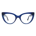 Hepburn - Cat-eye Blue Glasses for Women