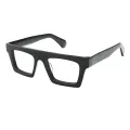 Smoky - Rectangle Black Glasses for Men & Women