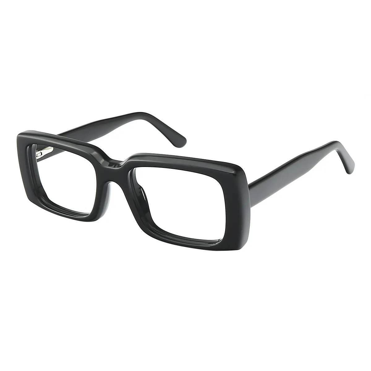 Neon - Rectangle Black Glasses for Men & Women