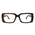 Neon - Rectangle Tortoiseshell Glasses for Men & Women