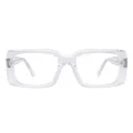Neon - Rectangle Translucent Glasses for Men & Women