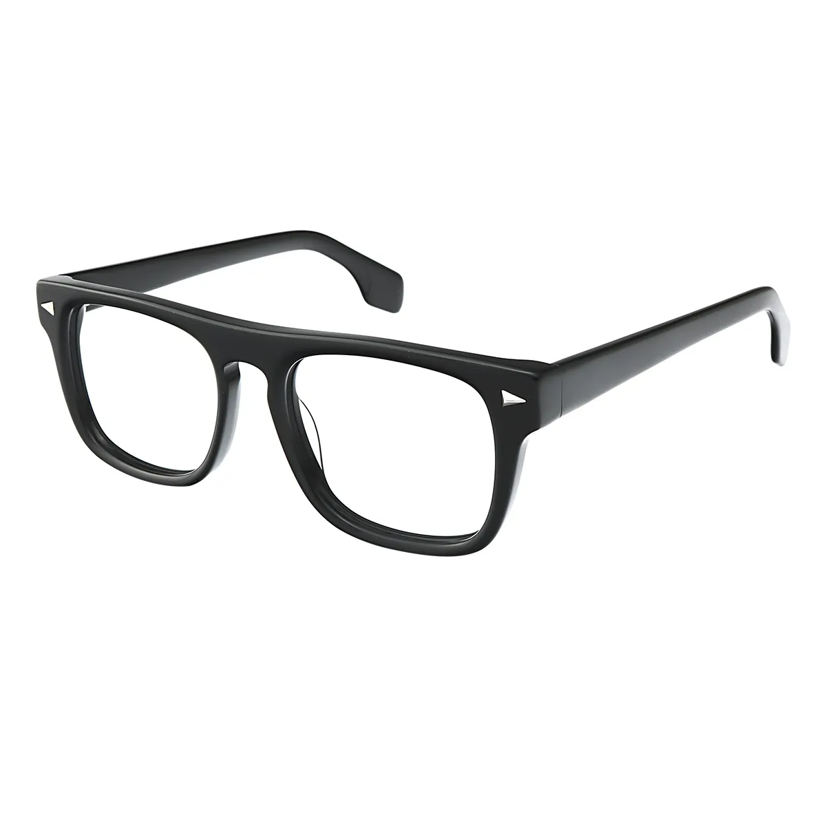 Classic Square Black Eyeglasses for Women & Men