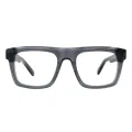 Pablo - Square Transparent Gray Glasses for Men & Women