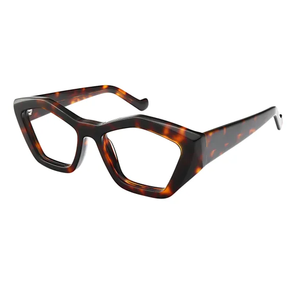 geometric demi eyeglasses