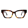 Alette - Square Tortoiseshell Glasses for Men & Women