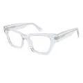 Alette - Square Translucent Glasses for Men & Women