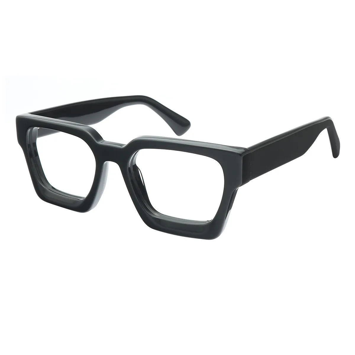 Classic Square Black Eyeglasses for Women & Men