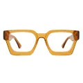 Granada - Square Orange Glasses for Men & Women