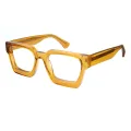 Granada - Square Orange Glasses for Men & Women
