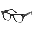Adriatic - Square Black Glasses for Men & Women