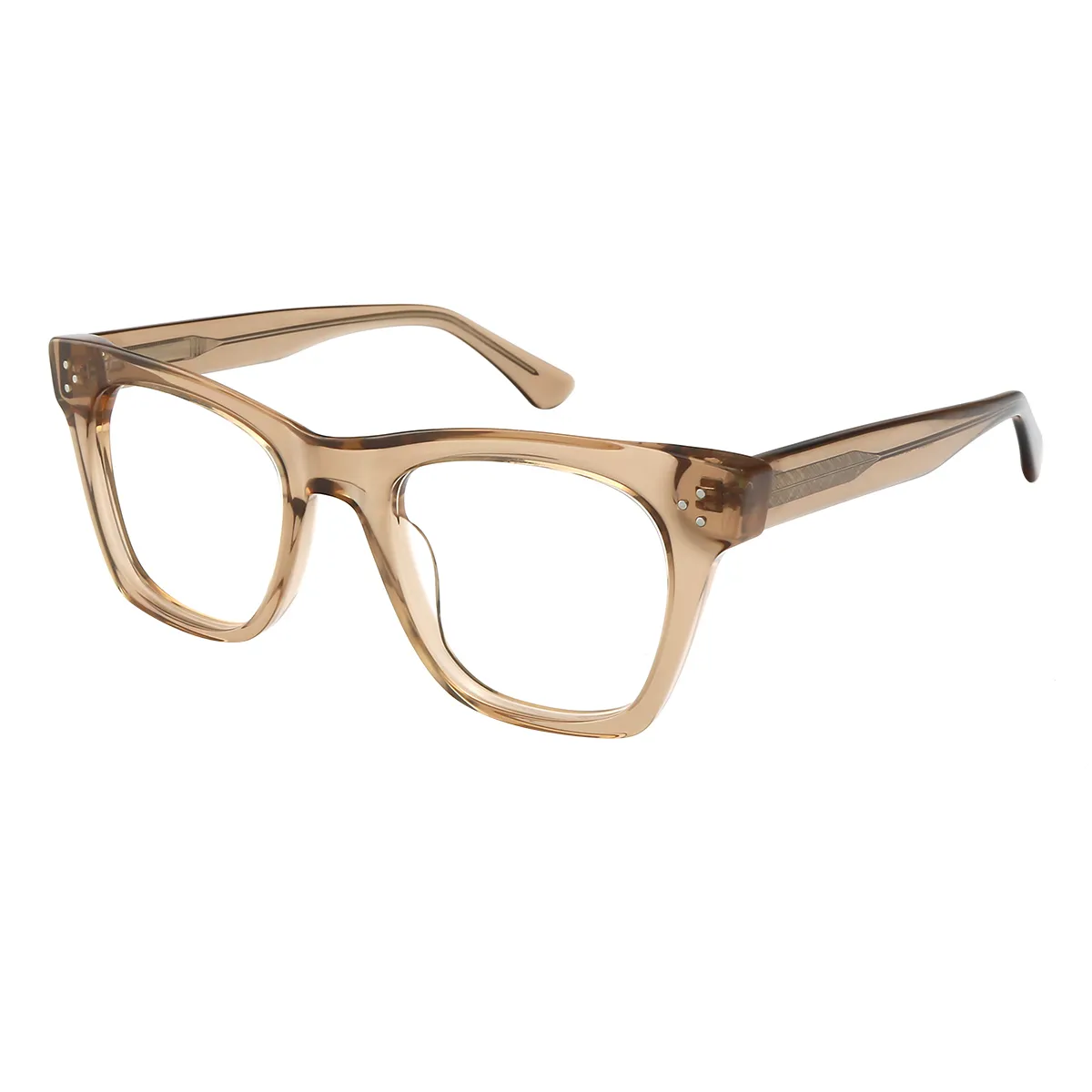 Adriatic - Square Brown Glasses for Men & Women - EFE