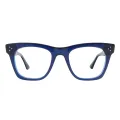 Adriatic - Square Blue Glasses for Men & Women