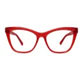 Dame - Cat-eye Red Glasses for Women