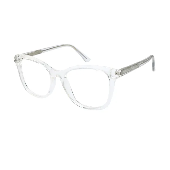 square transparent eyeglasses
