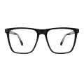 Intense - Square Black Glasses for Women