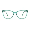 Uptown - Square Green Glasses for Women