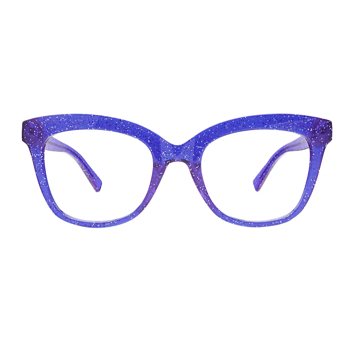 Classic Square Transparent-Sparkle  Eyeglasses for Women